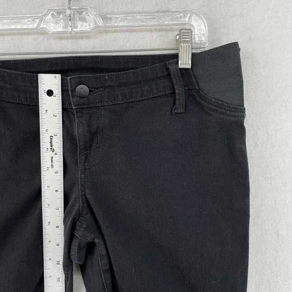 Isabel by Ingrid and Isabel Jeans Women's Sz 6 Black Maternity Skinny Entubado - Picture 4 of 10